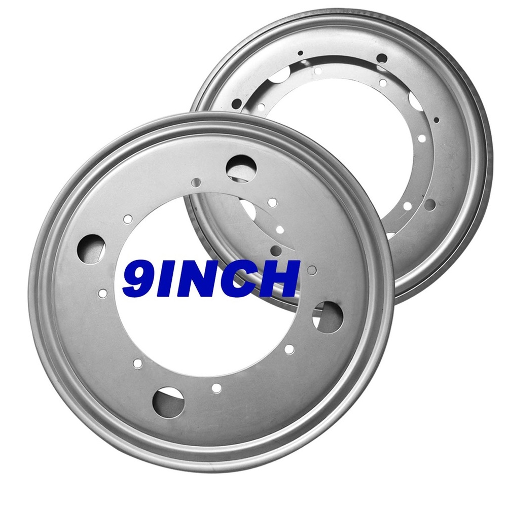 NEW 2 Pack DIY 9” Lazy Susan Turntable Bearing Hardware Plate Zinc Plated Steel